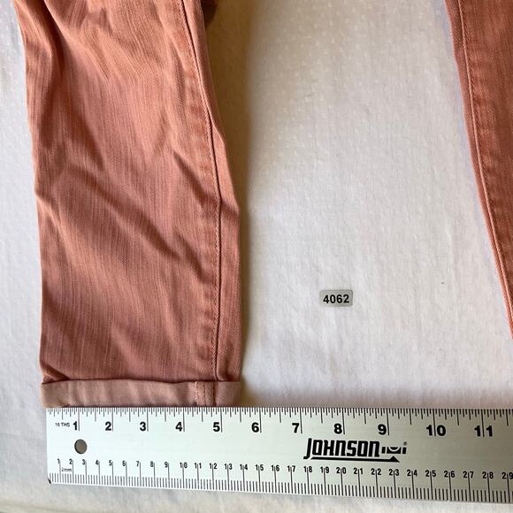Jessica Simpson Rolled Crop Skinny Jeans size 4/27 Pink Mid Rise Stretch - Picture 7 of 11